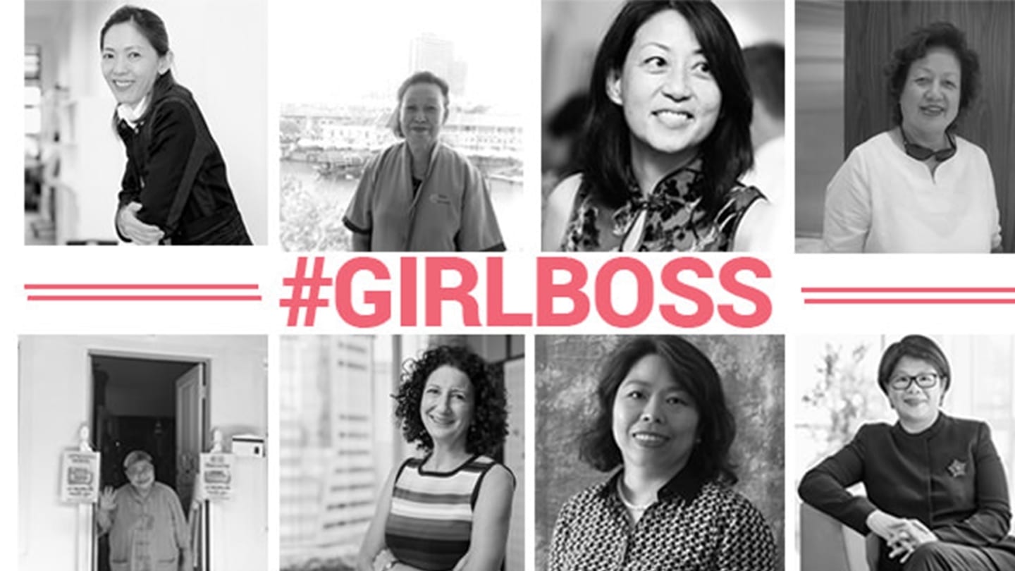 girl boss poster featuring eight women