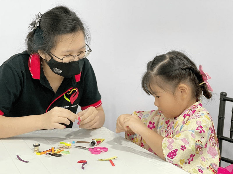 Arts and craft with child