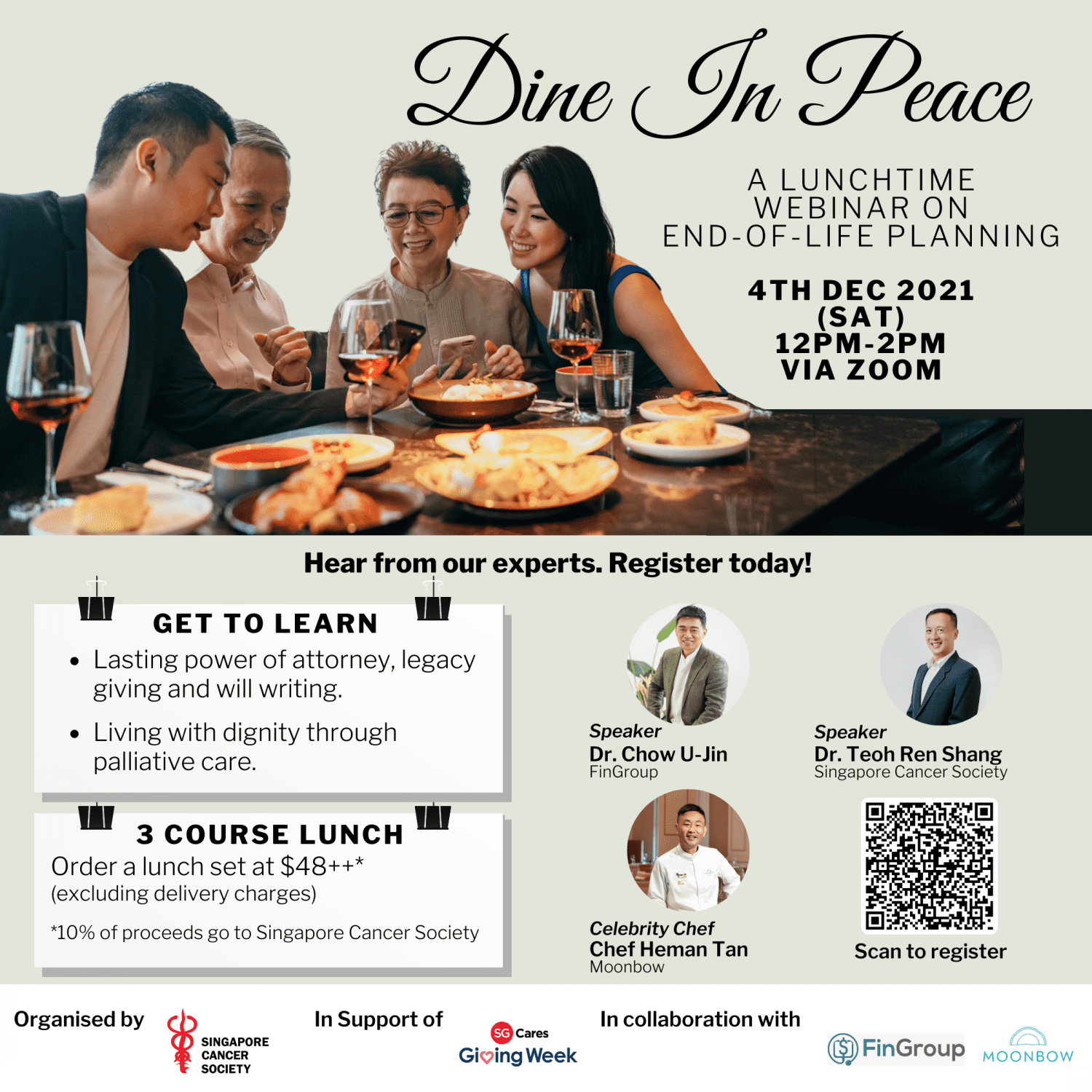 Read more about the article Singapore Cancer Society – Dine In Peace